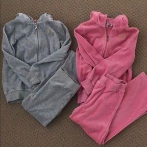 Juicy couture velour track suits sizes 5 & 6